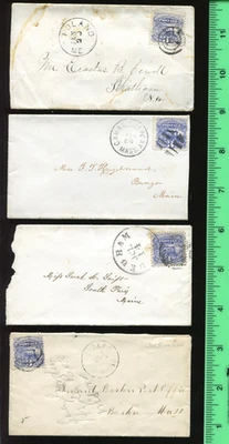 114 Locomotive Used on 4 Nice Small Covers BZ2085 - Image 1 of 2