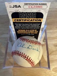 Al Dark Autographed RON Baseball - JSA COA CG35995 - Picture 1 of 1