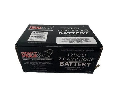 Аккумулятор Mighty Mule 12 В 7,0 ампер-час для Mighty Mule и линейного профессионального открывателя FM150 - Изображение 1 из 4