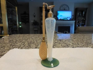 FRY GLASS OPALESCENT PERFUME ATOMIZER - Picture 1 of 5