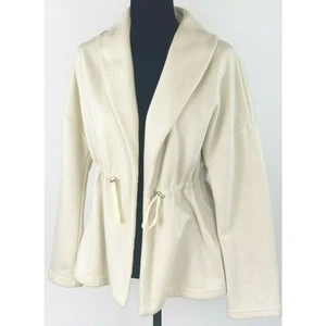 Cardigan donna Fabletics piccolo beige con cordoncino manica lunga - Foto 1 di 6