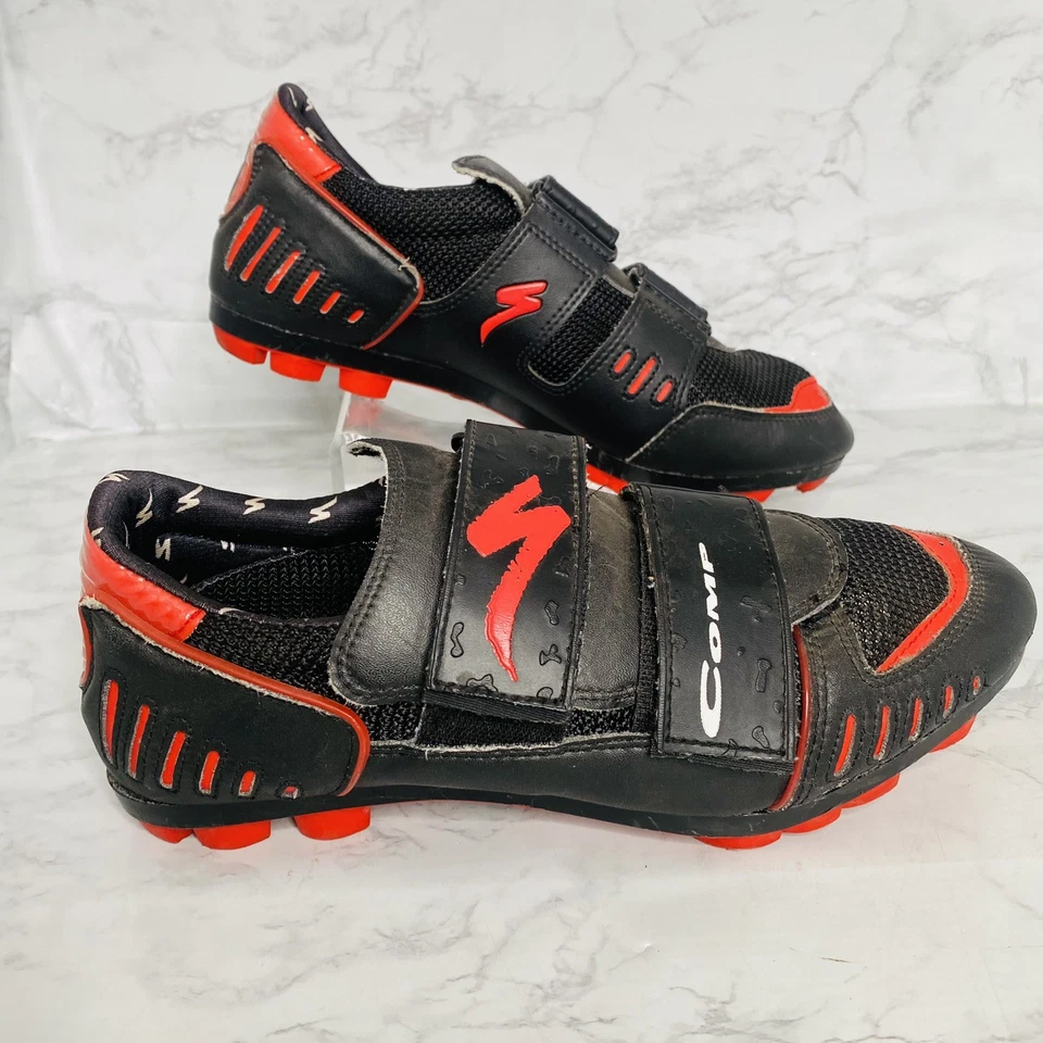 Specialized Comp MTB Mountain Biking Shoes Body Geometry EU 43 US 9.5 Black Red - Image 1 of 4