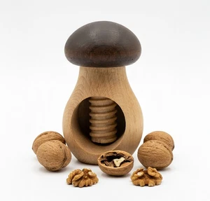 Schiaccianoci “fungo” in legno faggio – ECO - Foto 1 di 5