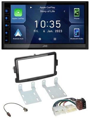 JVC DAB Bluetooth MP3 USB 2DIN Autoradio für Dacia Dokker Logan Duster Lodgy pia - Bild 1 von 4