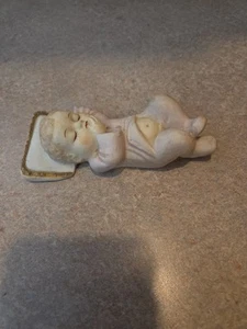 Vintage Porcelain Hand Painted Sleeping Baby #434 By Lefton China Made In Japan - Picture 1 of 8