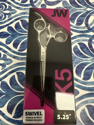 ✨ NEW JW Joewell K5 SERIES 5.25” Swivel SHEAR & 40 Teeth Thinner Shears - Image 1 of 2