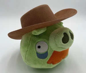 MUY RARO SOMBRERO DE VAQUERO CERDO Angry Birds Cerdo Peluche 5” Commonwealth - Imagen 1 de 8