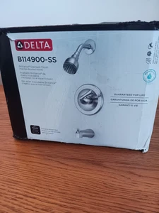 Delta Tub & Shower Brushed Nickel B114900-SS Valve & Trim - Picture 1 of 7