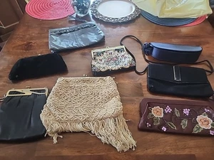 Lot Of 8 Vintage Hand Bags And Purses - Bild 1 von 24