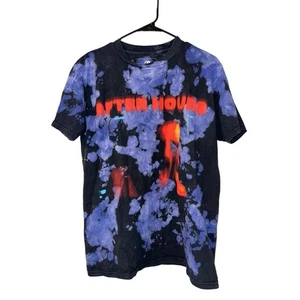 The Weeknd XO After Hours Tie Dye Grafik T-Shirt Lila Schwarz Herren - Bild 1 von 5