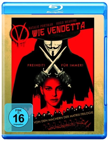 V WIE VENDETTA - NATALIE PORTMAN,HUGO WEAVING,STEPHEN REA   BLU-RAY NEW - Image 1 of 1