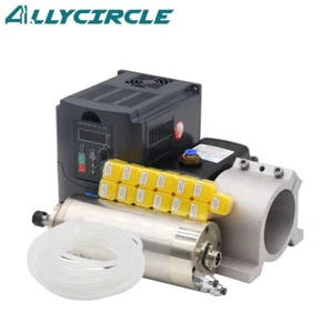 Mandrino raffreddato ad acqua 1,5 kw + 1,5 kw vfd + er11 + pompa acqua + morsetto mandrino + tubo acqua - Foto 1 di 6
