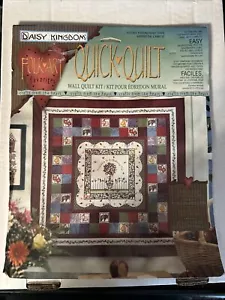 Daisy Kingdom Friendship Tree Quick Quilt Kit Fabric Panel 36" x 45" Folk Art - Picture 1 of 9