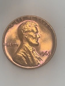 1965 Error Lincoln Cent Double Die Obverse Beautiful Coin - Picture 1 of 6