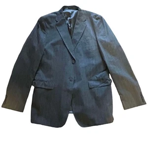 EXPRESS Men's Gray Pin Striped Suit Jacket 44L Cotton - Picture 1 of 7