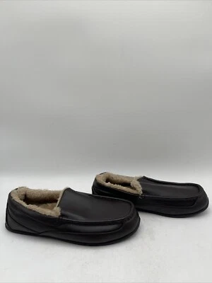 Мужские олени олени олени закрученный мокасин тапочки коричневый размер 9 М - Изображение 1 из 4