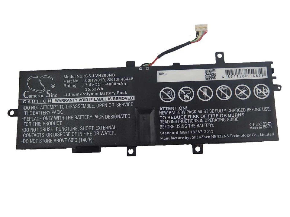 Akku für Lenovo ThinkPad Helix(20CGA01PCD) Helix(20CGA01QCD) 4800mAh 7,4V - Bild 1 von 1