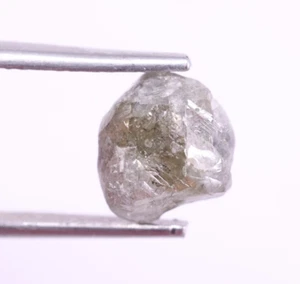 3,28 kt natürlicher Rohdiamant grau ungeschliffener Diamant Erdabbau Stein für Schmuck - Bild 1 von 16