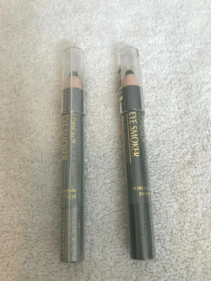 Loreal Eye Smoker Line and Shadow Crayon (SET OF TWO SILVER) NEW - Image 1 of 3