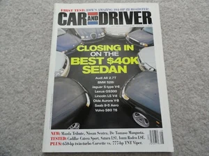 2000 Audi A6, BMW 528i, Lexus GS300, Saab 9-5, Lincoln LS Car Driver Magazine - Picture 1 of 1