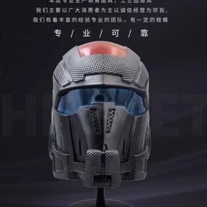 Casco Anime Star Wars Poe Dameron Maschera Resina Nero Modello Maglia Regalo Personalizzato - Foto 1 di 11