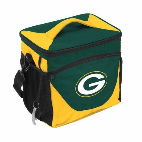 Green Bay Packers Halftime Cooler Zipper Insulated Lunch Bag Box Tote 9pk NFL Cover