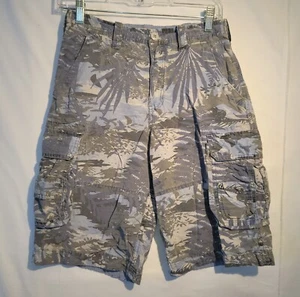 Wearfirst Transcoast USA Boys Size 14 Tropical Landscape Pattern Cargo Shorts - Picture 1 of 12