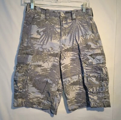Wearfirst Transcoast USA Boys Size 14 Tropical Landscape Pattern Cargo Shorts - Image 1 of 4