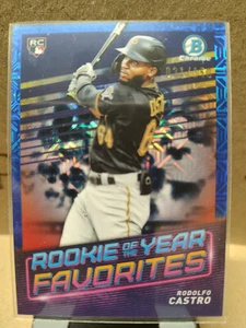 2022 Bowman Chrome Rookie Blue Refractors #ROYF12 Rodolfo Castro - Picture 1 of 2