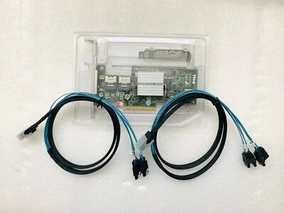 Dell H200 6Gbps SAS HBA P20 IT Mode ZFS FreeNAS unRAID + 2* SFF8087 SATA Cable - Image 1 of 4