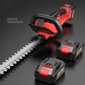 21V Brushless Cordless Electric Hedge Trimmer Garden Cutter w/ Battery & Charger - Picture 1 of 8