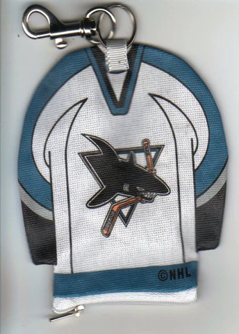 San Jose Sharks Lil' Sport Jersey Key Chain Cover