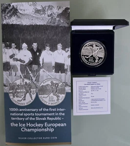 MDS SLOWAKEI SLOVAKIA 10 EURO 2025 PP "EISHOCKEY-EUROPAMEISTERSCHAFT" IM ETUI - Picture 1 of 4