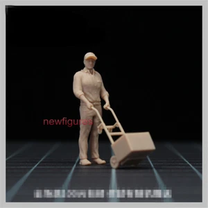 1/64 Trolley Delivery Man Scene Props Miniture Figure Model Fit Cars Vehicles - Picture 1 of 6