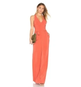 Lovers & Friends X Mark's The Spot Jumpsuit Dark Coral size S - Picture 1 of 10