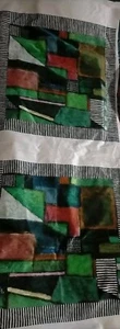 Designers Guild Raku Patchwork Emerald Velvet Fabric 134cm x 56cm - Picture 1 of 2