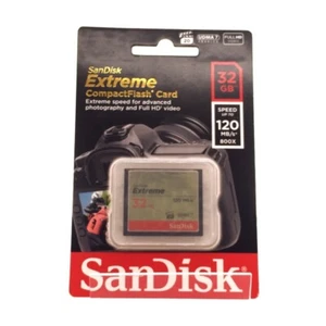 SanDisk 32GB Extreme CompactFlash Card (SDCFXS-032G-A46) - Picture 1 of 2