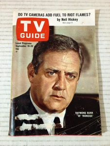 TV Guide UT ID Sep 16 1967 Raymond Burr Ivan Dixon Donna Douglas Max Baer - Picture 1 of 14