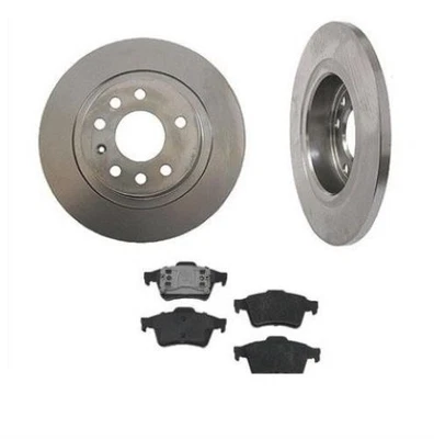 Rotores y pastillas de freno trasero Saab 9-3 9 3 lineales (2) 270 mm 2003 2004 2005 Foto 1 de 4