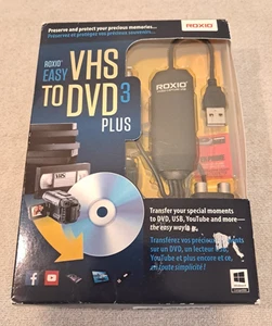 Roxio Easy VHS to DVD 3 plus VHS Video to DVD or Digital Converter USB Youtube - Picture 1 of 5