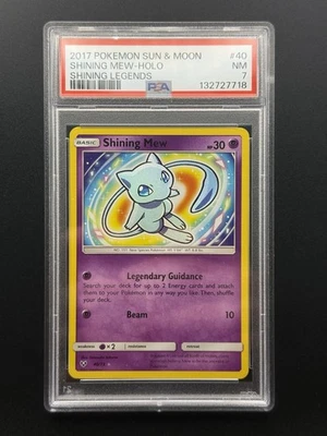 Shining Mew 40/73 Shining Legends Holo Rare - PSA 7 NM - Image 1 of 2