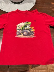 Monster truck Tee Child Tommy Hilfiger Sz 6 - Picture 1 of 3