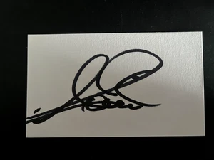 ALESSANDRO ZANARDI - ITALIAN F1 RACING DRIVER - SIGNED WHITE CARD - Picture 1 of 1