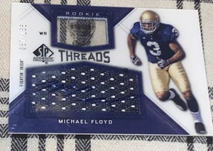 2012 SP Authentic Rookie Threads 87/165  Michael Floyd Auto RC #RT-MF Irish - Picture 1 of 3