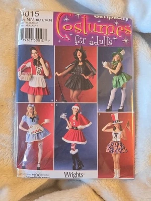 SIMPLICITY  Sewing Pattern 4015 Sexy Witch Red Riding Hood Uncut Ladies 10-16 - Image 1 of 2