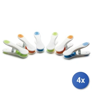 4x Ghidini Cipriano Set 6 Pz Molle Chiudisacchetto - Picture 1 of 2