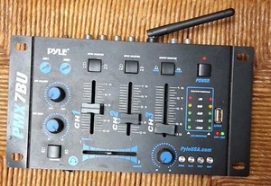 Pyle PMX-7BU 3 Channel Bluetooth DJ MP3 Compact Sound Mixing Console - Picture 1 of 3