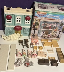 Calico Critters Sylvian Town Series Delicious Restaurant CC3012 Lote Caja Raro - Imagen 1 de 7