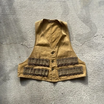 Vintage Hunting Vest Mens Medium Brown Shooter Hunters Hunting Casual 50s - Image 1 of 4