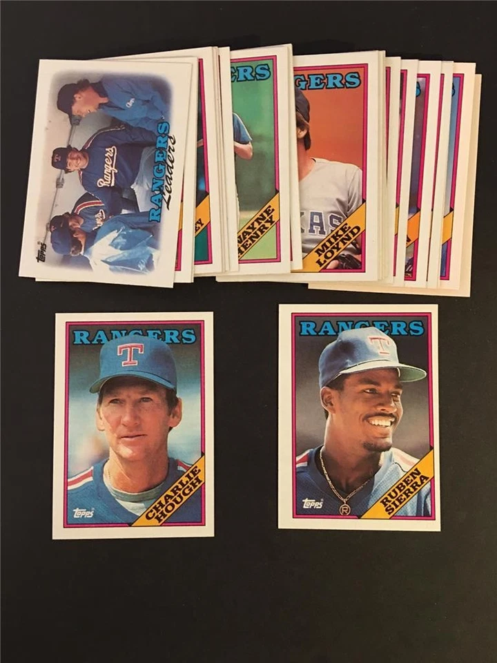 Juego de equipo Topps Texas Rangers 1988 con 30 cartas intercambiadas Foto 1 de 1